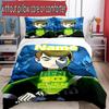 3pcs Duvet Cover Set (1*Duvet Cover + 2*Pillowcase, Without Core), Custom Name Ben 10 Cartoon Pattern Bedding Set, Home Bedroom Decor Gift