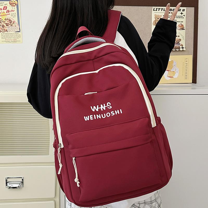 New Elementary School Schoolbag for Girls Junior High School Students Large Capacity Letter School Backpack Backpack