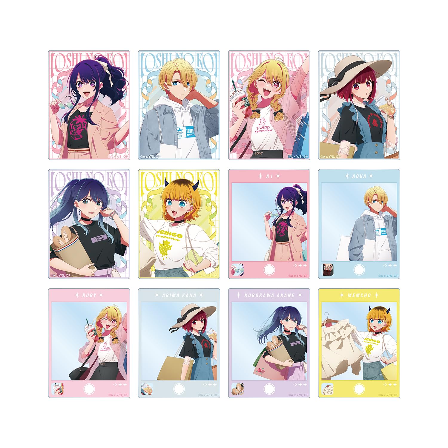 

no no Original Illustration Shopping Trading Acrylic Cards Box of 12 [Oshi Ko] [Oshi Ko] Ver.