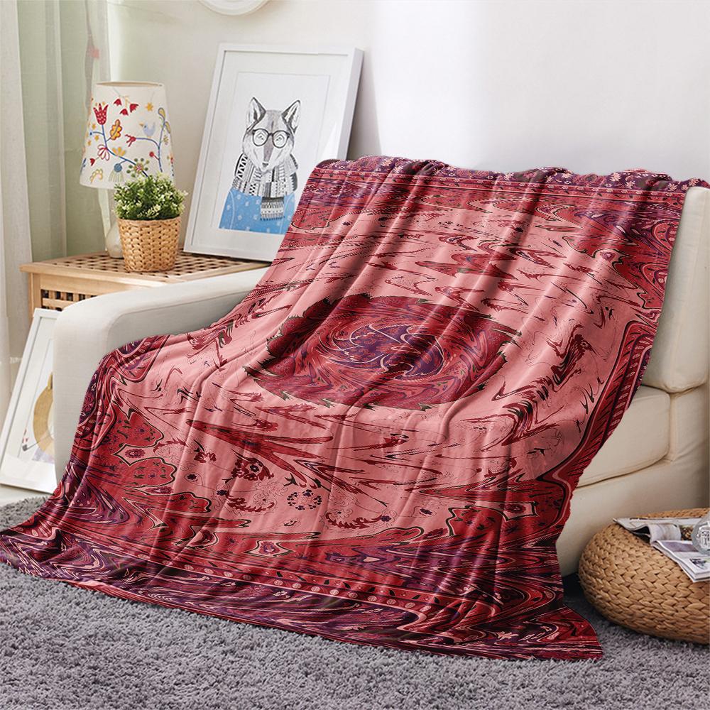 1 pièce Couverture en Flanelle Imprimée Dessin Animé, Haute Qualité Confortable pour Toutes les Saisons, Décoration de Maison, Chaleur et Confort, Parfait pour un Cadeau de Noël ou d'Anniversaire