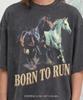Born To Run Wild Horses Equestrian Running Horse Animal Lover Comfort Colors® Tshirt, Wildlife Nature Vintage Tees,