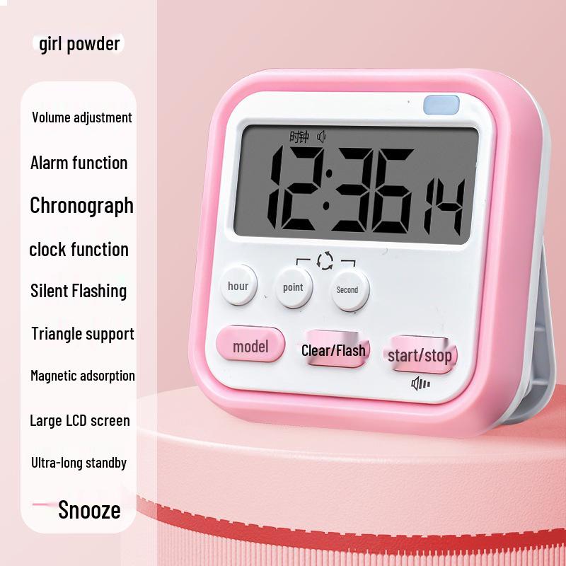 Children's Time Management Kitchen Timer: Countdown Electronic Alarm Clock