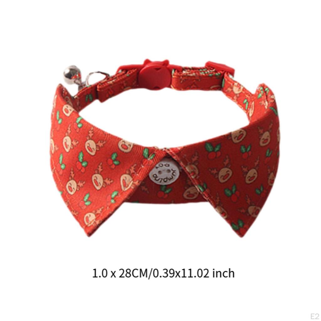 Adjustable Bowtie Collars for Cats in Holiday Themes