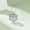 Star of David Inspired Pendant Necklace with Central Sparkling Stone Delicate Symbolic Jewelry