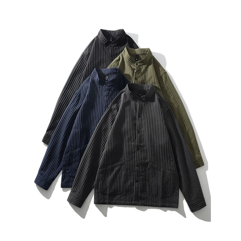 Issey Miyake Style Pleated Mountain-Style Functional Jacket for Men, Spring and Summer Thin Stand-Collar Jacket, Foreign Trade Men's Clothing Top