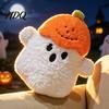 Flauschiges Dekokissen Kürbis Geist Plüschtier Weiches Kuscheltier für Halloween-Dekoration Formdekoration Kissen Feiertagsgeschenk Jungen Mädchen