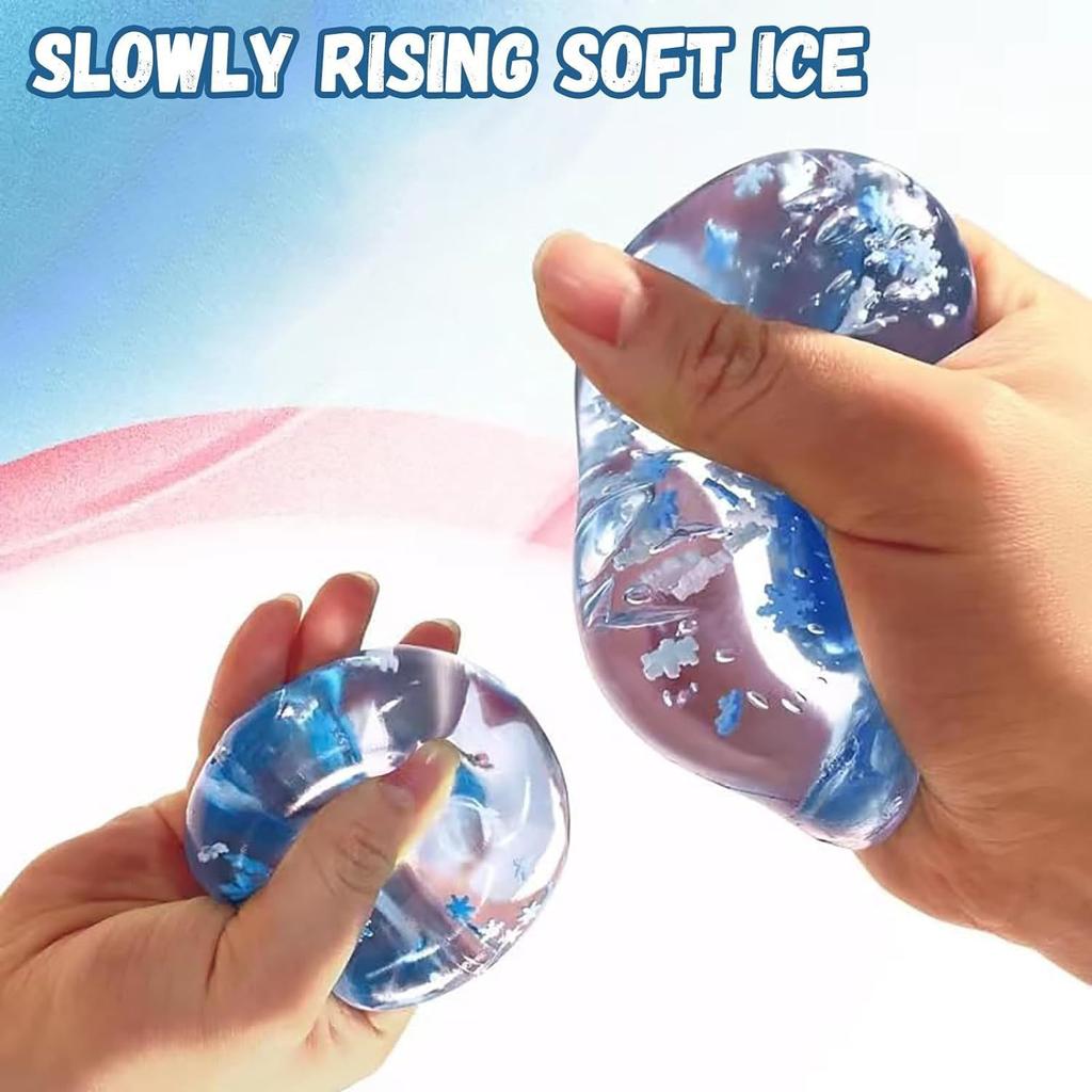Summer Snowflakes Ice Cube Cubes Maltose Balls Anti-Stress Irritability Toys Stress Balls Adult Stress Relief Squishy Toys Kids