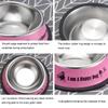 Anti-fall Stainless Steel Dog Bowls Non-slip Cat Puppy Feeder Dog Anti-Gulping Slow Feeder  Home