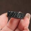 Vintage Black Viking Triangle Ring For Men Women Nordic Stainless Steel Odin Valknut Jewelry Gift