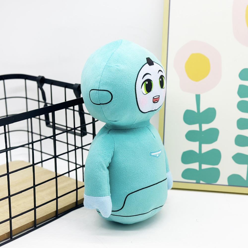 New Cute Big-eyed Green Robot Plush Comfortable Soft Doll