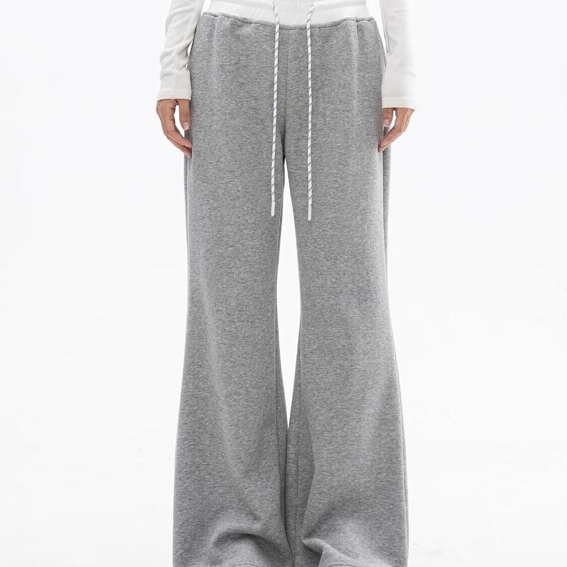 ICH MODE Women's Autumn/Winter Flared Wide-Leg Sweatpants