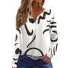 Women's T Shirt Tee Button Long Sleeve Daily Weekend Fashion Basic V- Neck Regular Top