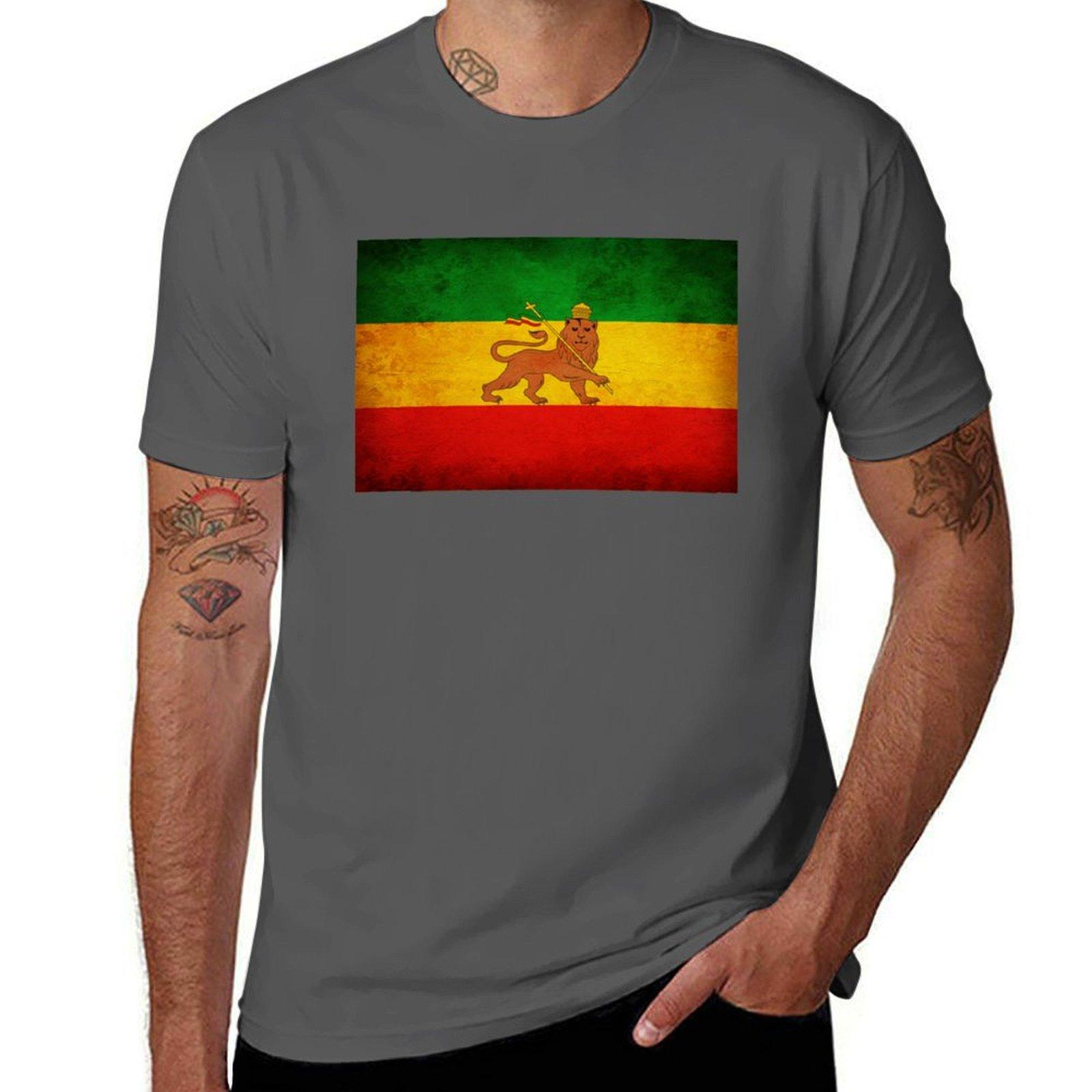

Vintage Lion of Judah Flag T-Shirt t shirt personalised t shirt man casual man t shirt cotton high quality T-Shirt 4XL