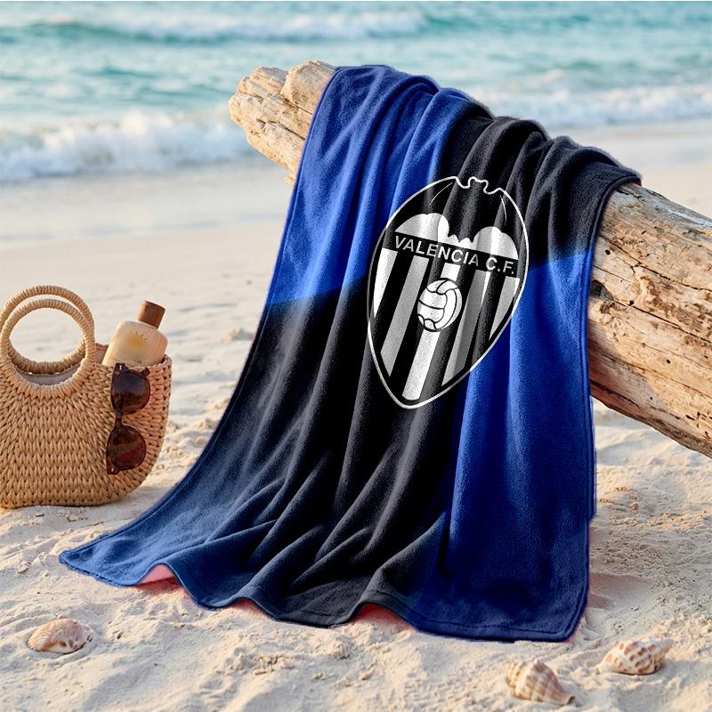 Valencia FC Druck Mikrofaser Strandtuch Schnelltrocknend Saugfähig Großes Handtuch für Strand Schwimmen Reisen