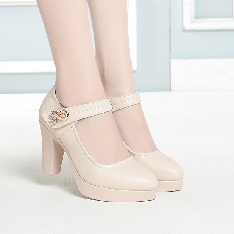 Plus Size 34-42 Women Platform Pumps Shoes Women Wedding Shoes 2025 Shallow Mouth High Heels Elegant  Office Party Dress Shoes