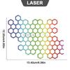 ISGTDRM Motorcycle Sticker Honeycomb Helmet Decals Stickers Car Refit Creative Body Decoration Decals Waterproof Bumper Sticker