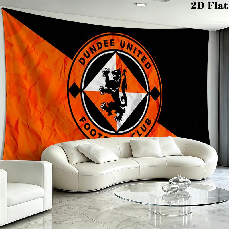 Dundee United FC Wall Tapestry Aesthetic Wall Hanging Printed Fabric Blanket Decorative Tapestries for Bedroom Living Room Home Decor