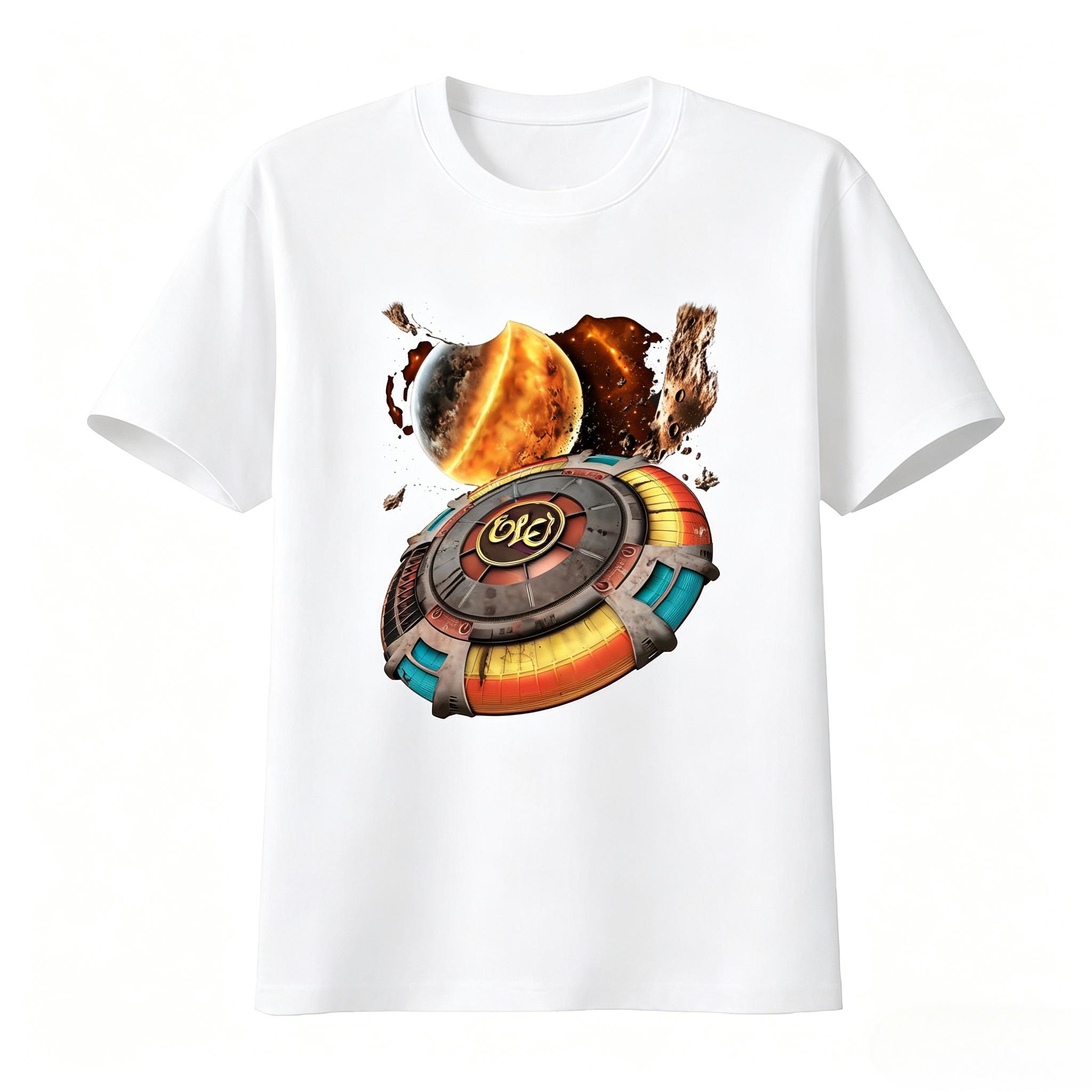 

Retro Music T Shirt Out of The Blue Electric Light Orchestra ELO Xanadu Space UFO Unisexs Clothing and Womens 2026 Summer T Shirt 4XL