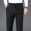 FengXun Men's Fleece-Lined Straight-Leg Casual Sports Pants