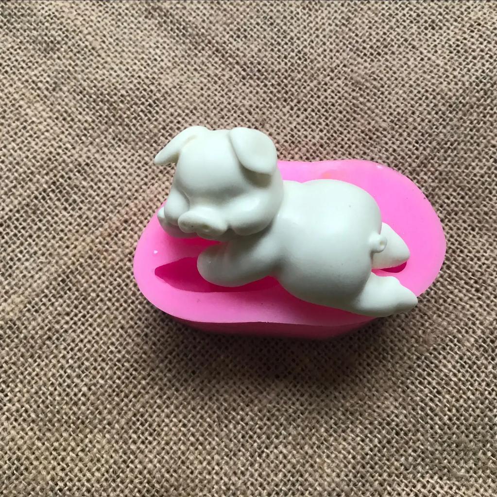 New Creative 3D Silicone Cake Mold Pig Shape Handmade Fondant Soap Mould For Decorating Kitchen Accessories Home Baking Tool