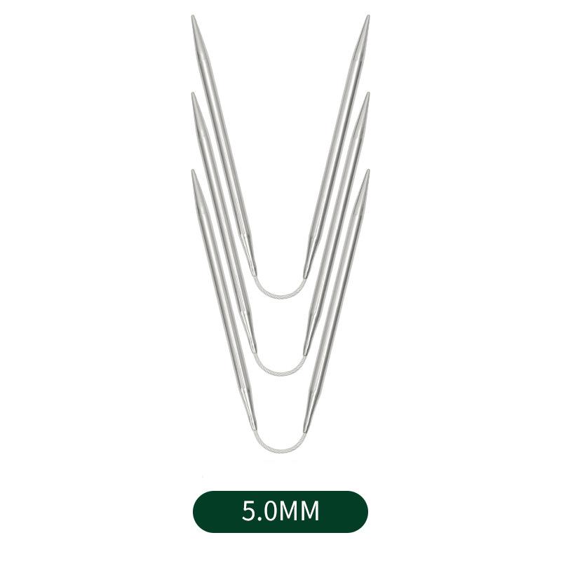 3pcs/Set Circular Knitting Needles Sweater Knitting Needle Tools Small Loop Needle DIY Knitting Needles Kits DIY Tool Accessory