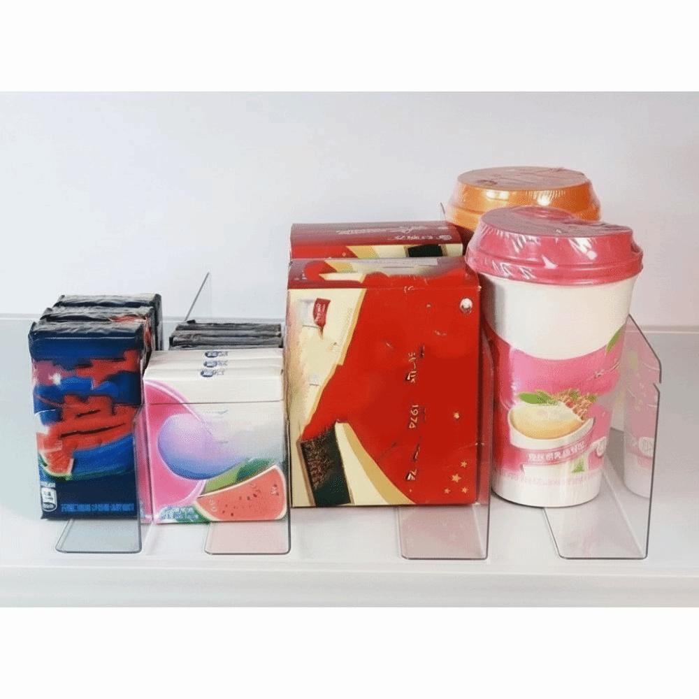 5Pcs Transparent Shelf Divider Panels Clear View L-Shaped Supermarket Shelf Dividers 20/30/40cm Multifunction