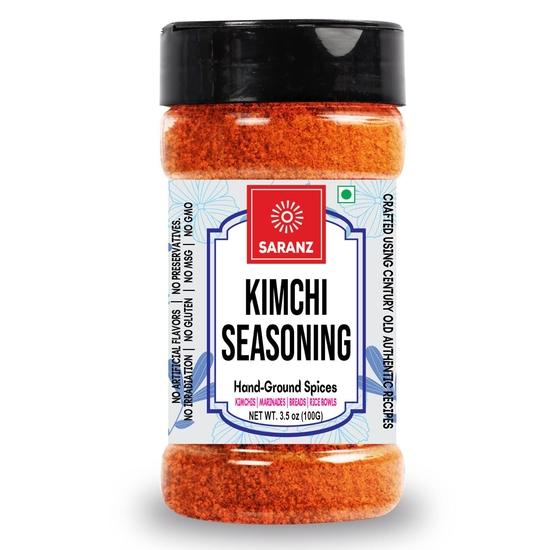 SARANZ Směs na Kimchi Exotické Koření | Ideální na Svačiny, Kimchi, Marinády, Rýžové Misky, Chleby Aromatické a Ochucené Veganské (100 gramů posypová sklenice)