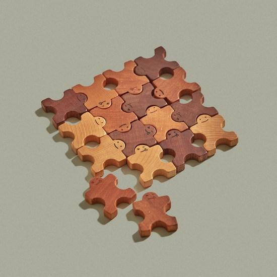 Forest Sound Shoulder Domino Wooden Toy, Popular Korean Game