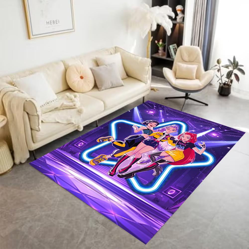 Galaxy Fashion Stars Carpet Suitable for Bedrooms Game Room Playrooms Entryway Anti-slip Rug Anime Office Decor Spiritual Gift