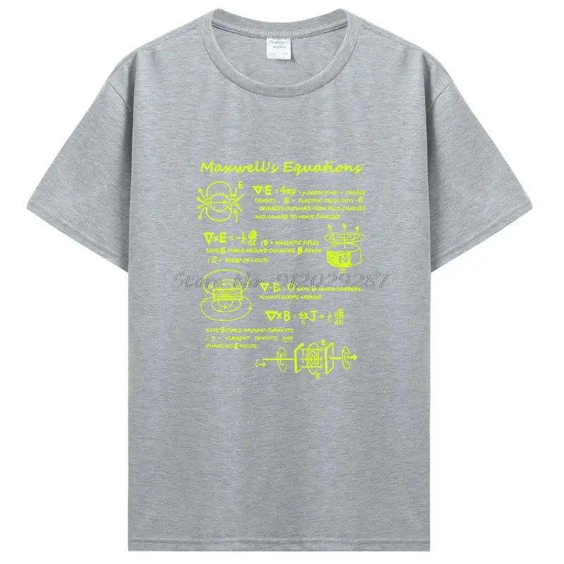 Funny Electromagnetic Physics Maxwell Equation Formula T Shirt Cotton Tshirt Birthday Gifts Summer Style T-shirt Men Clothing