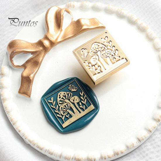 Craft Stamp for Journaling Embossed Wax Seal Stamp, Zinc Alloy Sealing with Various Personalized Patterns Wedding Invitations Envelopes Gift Packaging