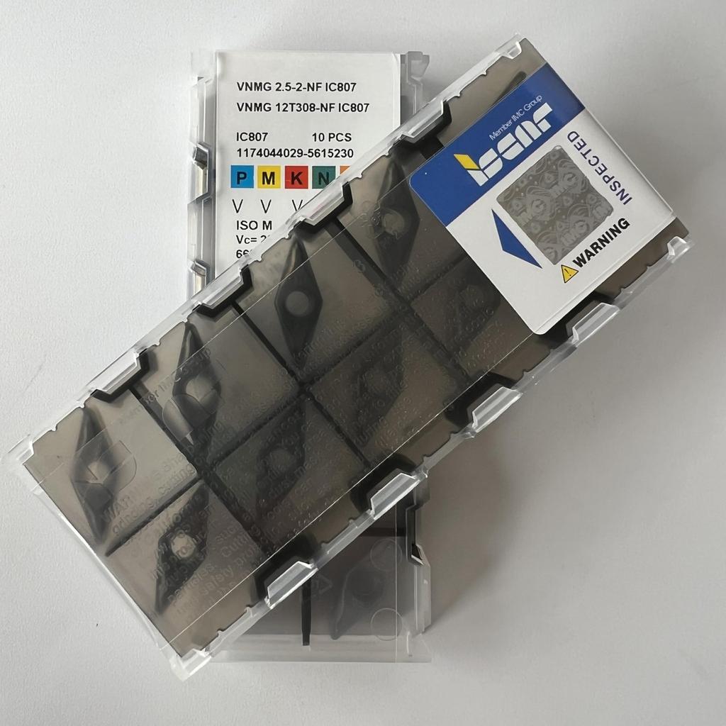ISCAR / VNMG12T308-NF IC807 / Industrial indexable carbide inserts 10 Pcs