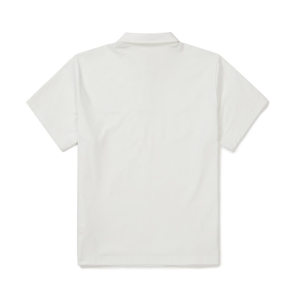 SNOWPEAK APPAREL Quick-Dry Short Sleeve Polo Shirt (S25Mmtps14) Off White