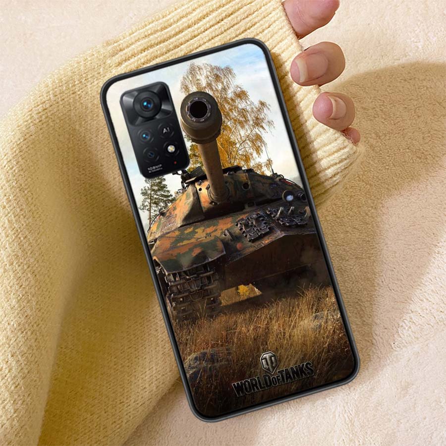 World Of Tanks Game Phone Case For Redmi 13C 14C Note 14 13 Pro Plus 5G 12 12C 10A 10C 10 9A 9C 9T 9 8 8A K70 Pro Cover TPU Shel