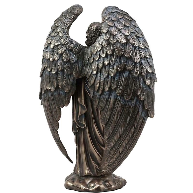 Talmudic Judaism Metatron Angel Holding Sacred Flower Of Life Geometric Statue
