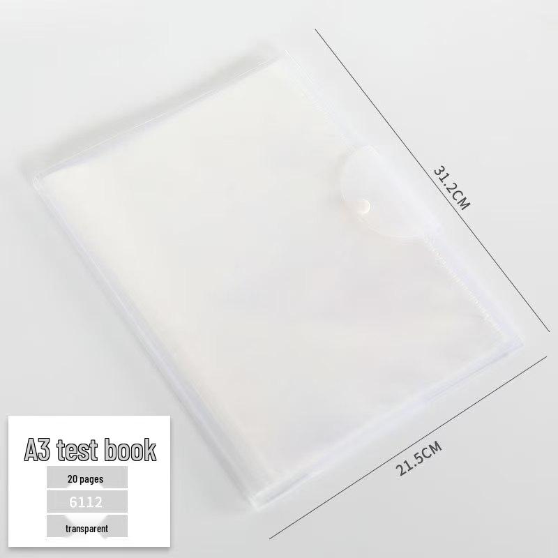 A3 Exam Paper Storage Bag for Students: Document Organizer for School Supplies