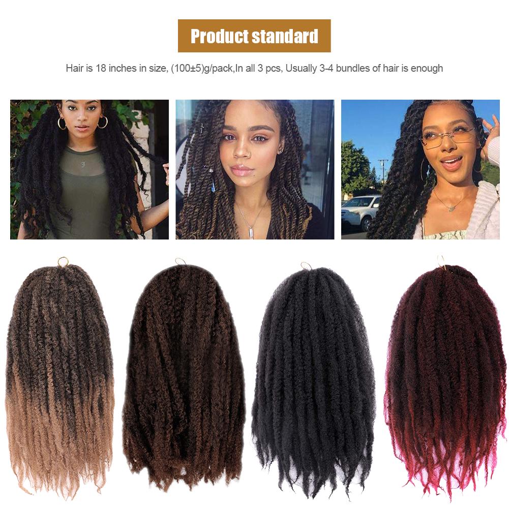 18 Inch Kosy Volosy Afro Kinky Curky Tvist Kosy Rasshireniya Volos Sinteticheskij Tvist Kryuchkom Volos Kupit Po Nizkim Cenam V Internet Magazine Joom