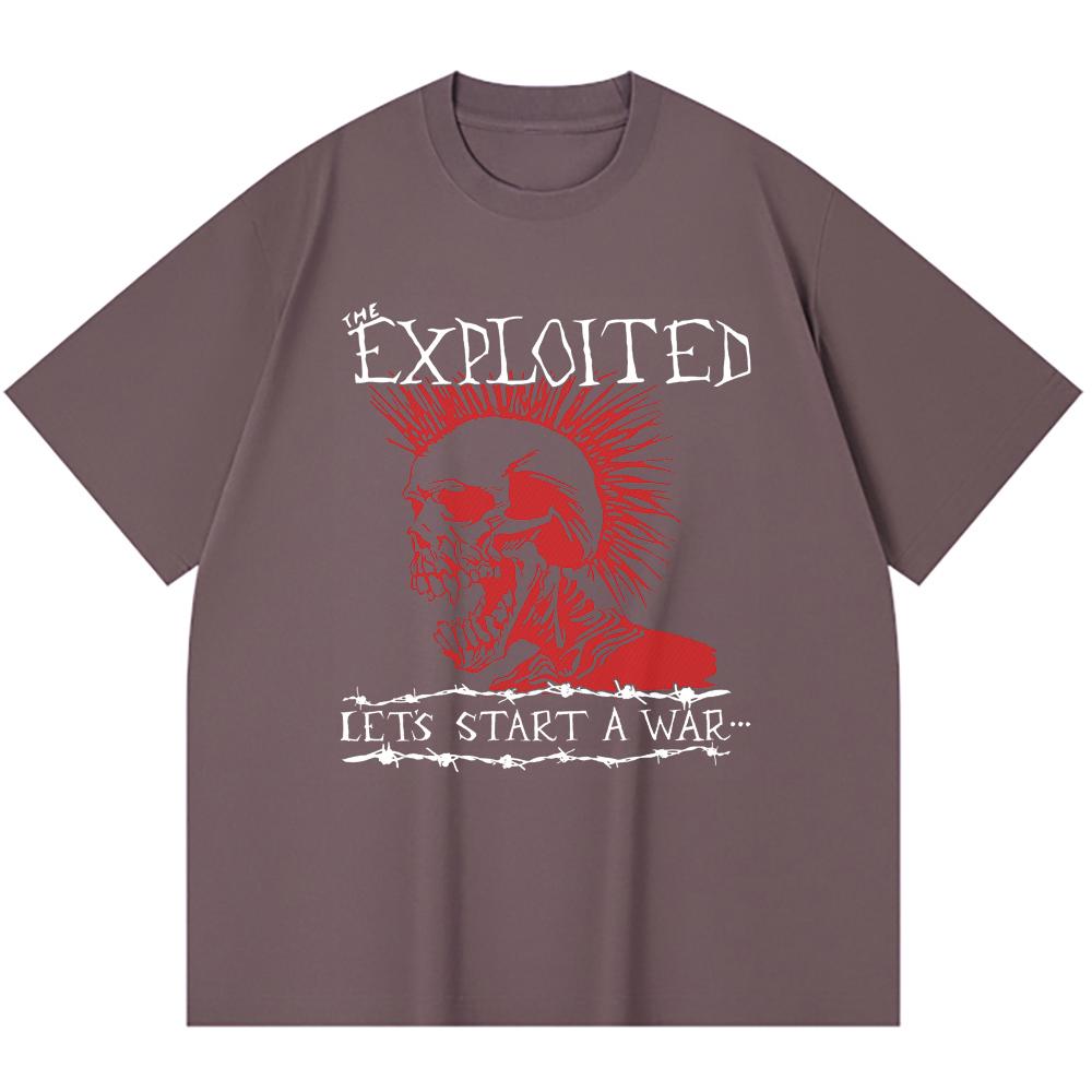 T-shirt Heavy Metal 100% Cotone 230 Gsm Stampa Band Rock Musica Popolare Unisex T-shirt Pesante in Cotone