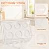 PP Pudding Mold 6 Grids Mousse Mold Candy Coating Jelly Mold  Cake Baking