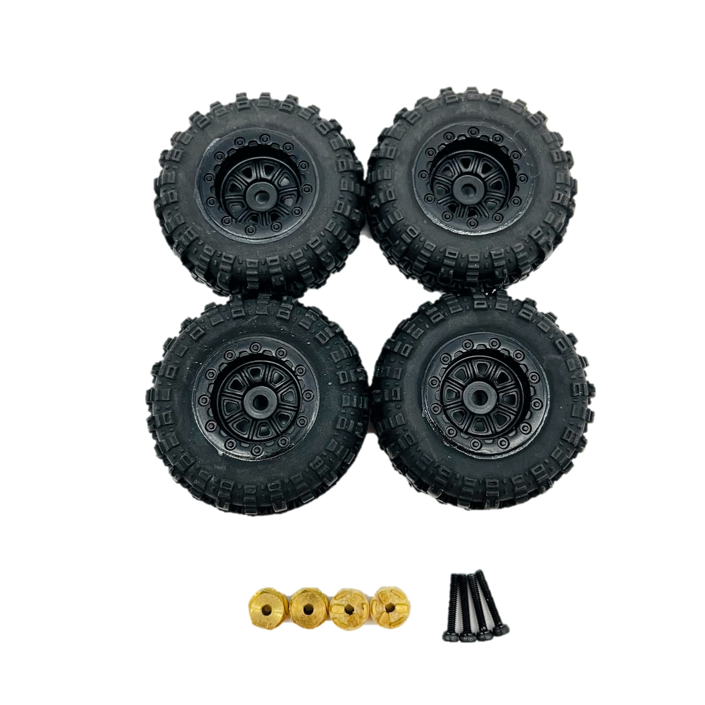 

Kyosho 4x4 RGT Tire Wheel Brass Conversion Adapter Set for Kyosho 4x4 Mini-Z + Mini-Z