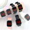 Silicone Button Electronic Watch Men'S Fashion Trend Electronic Led Student Watch