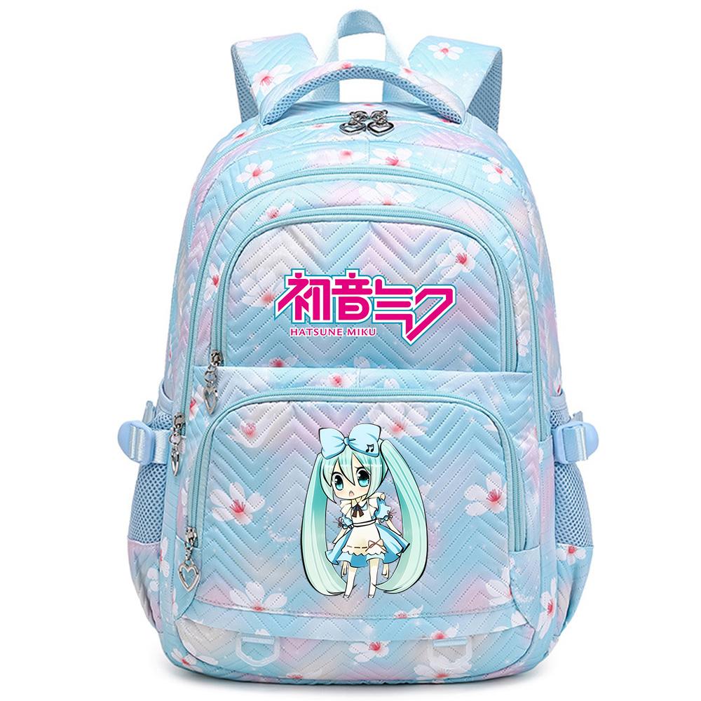 Anime Hatsune Miku Printed School Backpack Student Teenager Bookbag for Boy Girl Women Large Capacity Waterproof Backpack Travel Mochila Escolar