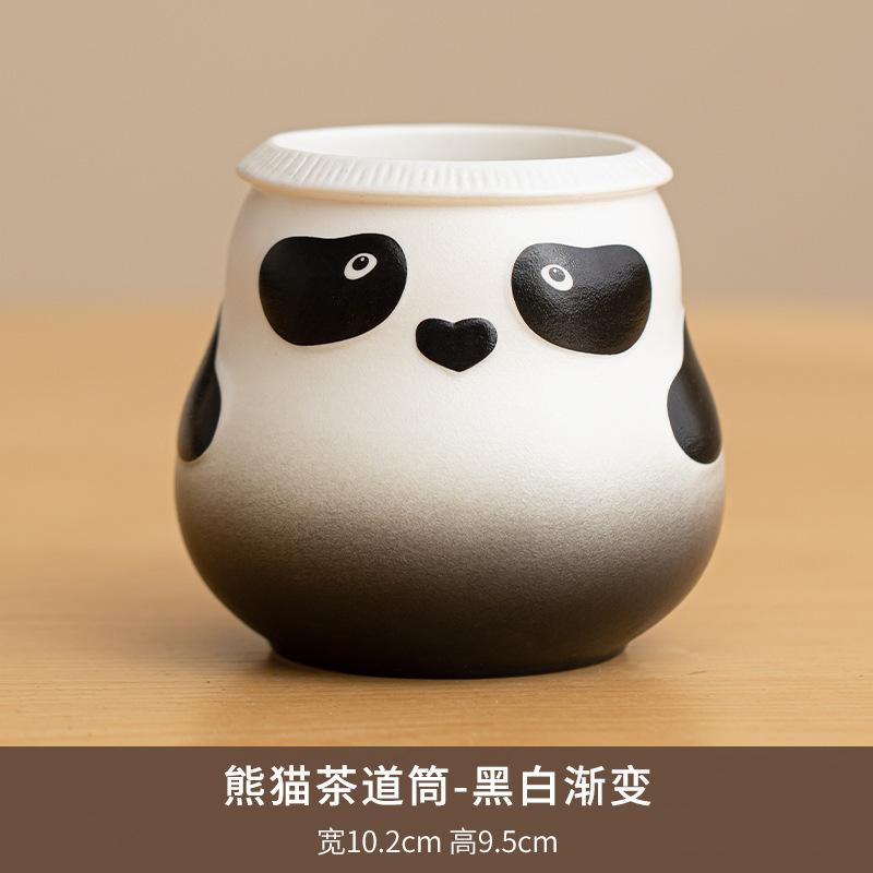 

Cute Panda Tea Ceremony Tea Six Gentlemen Creative Tea Tool Set Teaware Utensils Oolong Tea Tableware Equipment Collection Craft