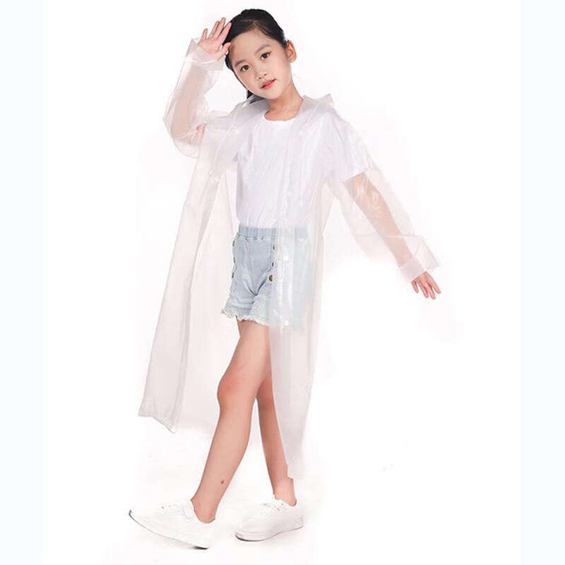 AOLANSI Kids Frosted Plastic Rain Poncho One Size (6 pcs)