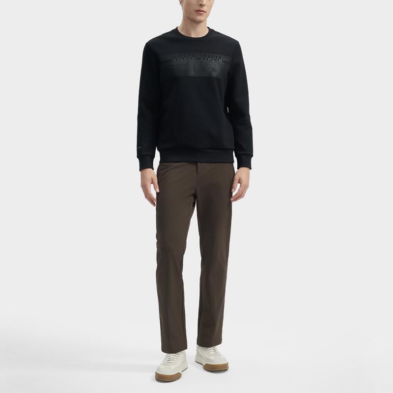 New FILA Sweatshirt Men's Jet Black F11M443205F-BK