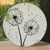 Vintage Pusteblume Aluminium Wandkunst Kreis Metall Gartenschild Bauernhaus Heimdekoration