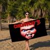 C-Chucky C-Child's P-Play Bath Towel Microfiber Soft Water Absorbing Breathable For Girl Kids Decorative Cartoon Beach Towel