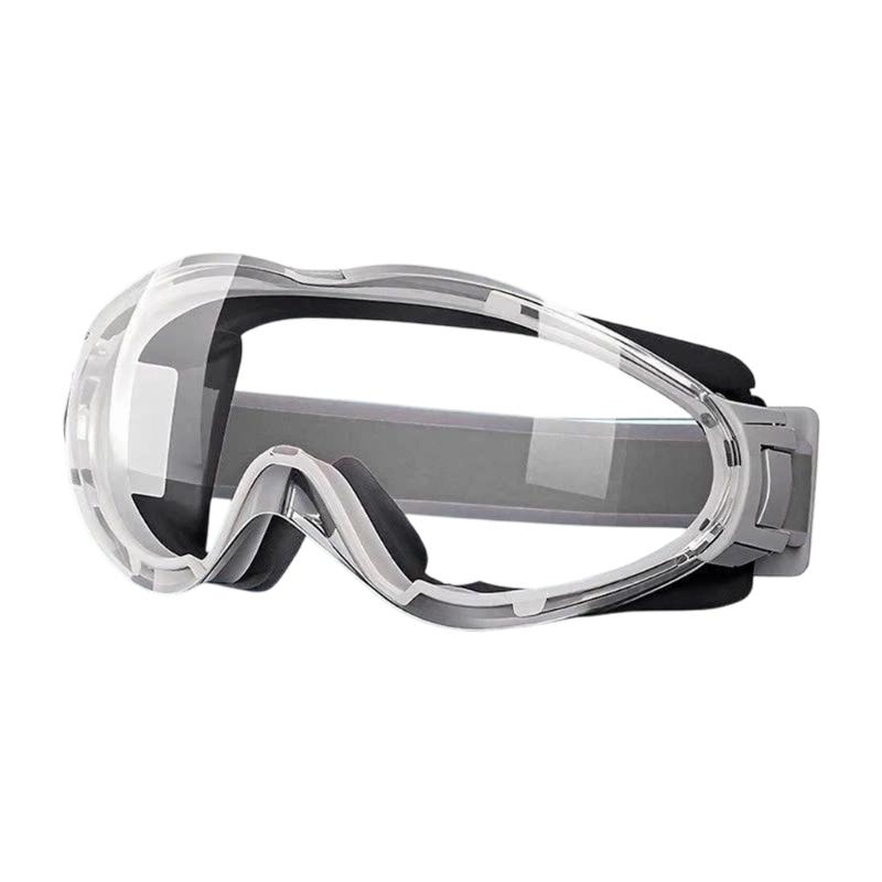 Adult Eye Cover Glasses with Wide Clear Lens and Secure Band for Cycling Dust Wind and Daily Outdoor Work for Daily Use