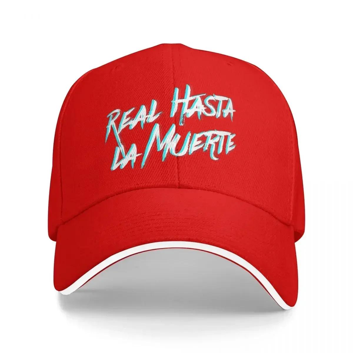 Real Hasta La Muerte Caps For Men Women Stylish Baseball Cap Anuel AA Trucker Hat Travel Headewear Adjustable Adjustable