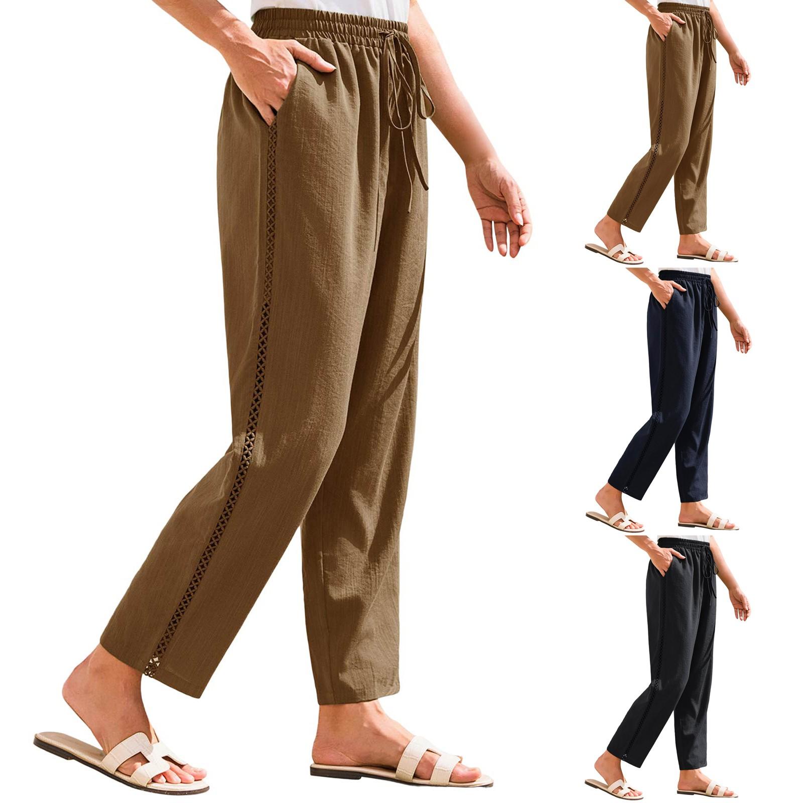 

Женские повседневные модные удобные брюки M синий